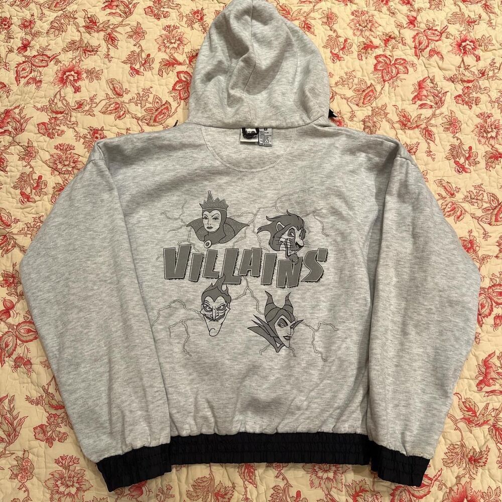 Disney Men's Black and Navy Hoodie